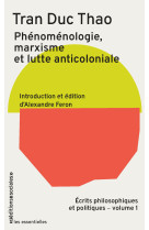 Phénoménologie, marxisme et lutte anticoloniale