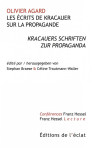 Les écrits de kracauer sur la propagande - kracauers schrift