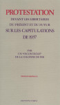 Protestation devant les libertaires du présent et du futur sur les capitulations de 1937