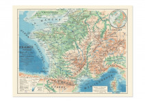 Carte - france physique