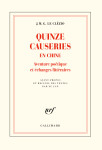 Quinze causeries