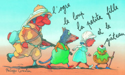 L'ogre le loup la petite fille et le gateau