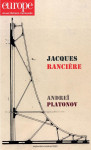 Jacques ranciere - andrei platonov - n  1097-1098 septembre-octobre 2020