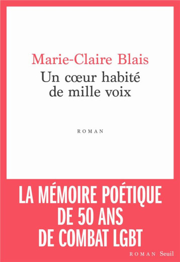 UN COEUR HABITE DE MILLE VOIX - BLAIS MARIE-CLAIRE - SEUIL