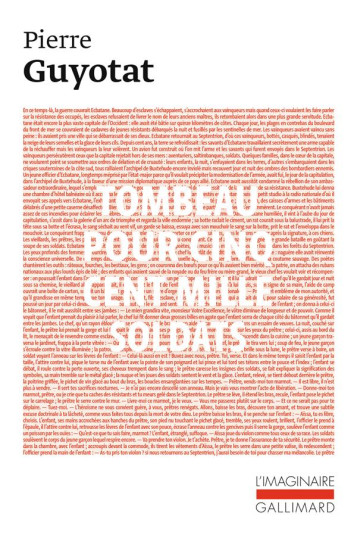 TOMBEAU POUR CINQ CENT MILLE SOLDATS  -  SEPT CHANTS - GUYOTAT PIERRE - GALLIMARD