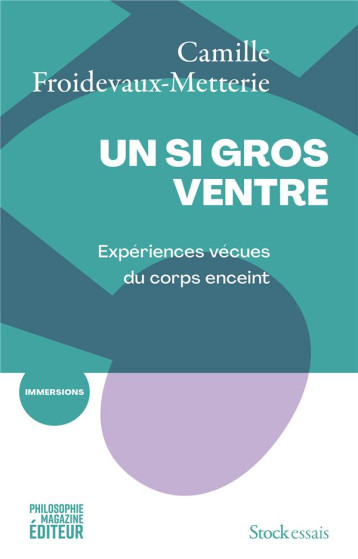 UN SI GROS VENTRE : EXPERIENCES VECUES DU CORPS ENCEINT - FROIDEVAUX-METTERIE - STOCK