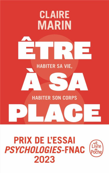 ETRE A SA PLACE - MARIN CLAIRE - LGF/Livre de Poche