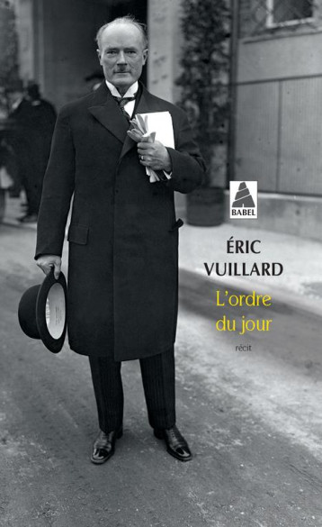 L'ORDRE DU JOUR - VUILLARD ERIC - ACTES SUD