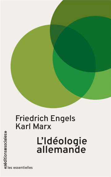 L'IDEOLOGIE ALLEMANDE - MARX/ENGELS - SOCIALES