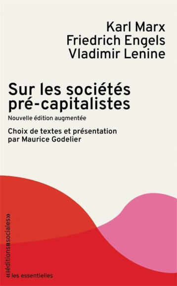 SUR LES SOCIETES PRECAPITALISTES - MARX/ENGELS/LENINE - SOCIALES