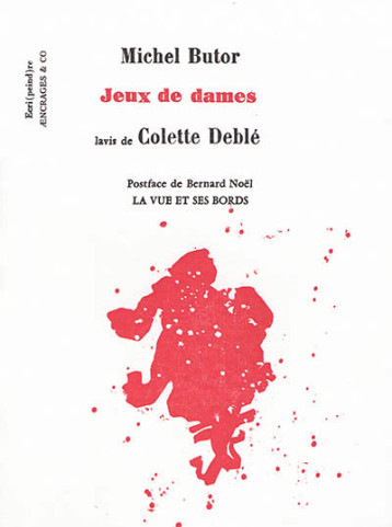 JEUX DE DAMES - MICHEL BUTOR - AENCRAGES ET CO