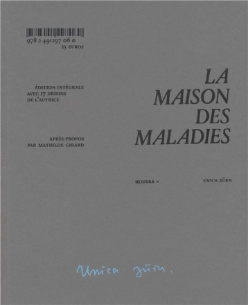 LA MAISON DES MALADIES - UNICA ZURN - BOOKS ON DEMAND