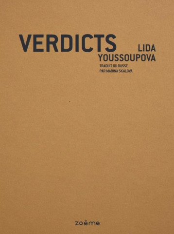 VERDICTS - LIDA YOUSSOUPOVA - BLACKLEPHANT