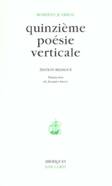 QUINZIEME POESIE VERTICALE - JUARROZ ROBERTO - CORTI