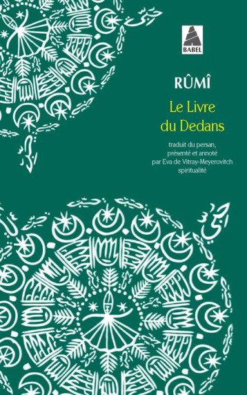 LE LIVRE DU DEDANS - RUMI JALELODDIN - ACTES SUD