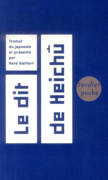 LE DIT DE HEICHU - SIEFFERT RENE - Verdier