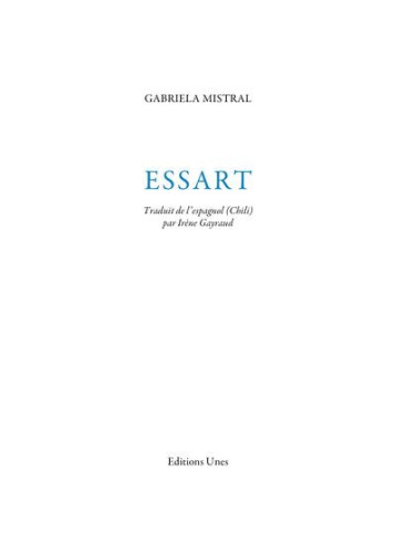 ESSART - MISTRAL GABRIELA - UNES