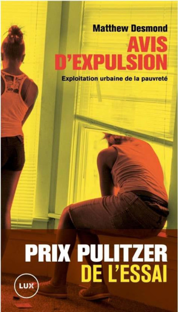 AVIS D'EXPULSION  -  EXPLOITATION URBAINE DE LA PAUVRETE - DESMOND MATTHEW - LUX CANADA