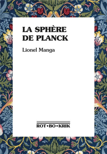 LA SPHERE DE PLANCK - MANGA LIONEL - ROTBOKRIK