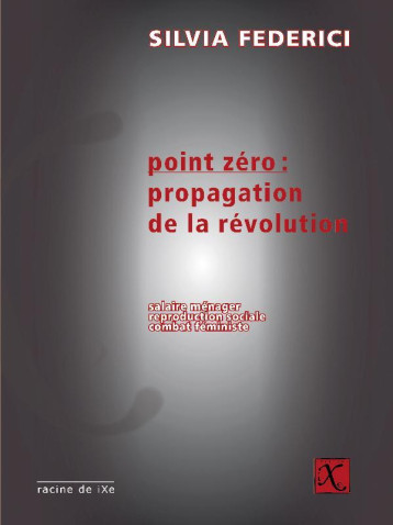 POINT ZERO : PROPAGATION DE LA REVOLUTION  -  SALAIRE MENAGER, REPRODUCTION SOCIALE, COMBAT FEMINISTE - FEDERICI SILVIA - Editions IXe