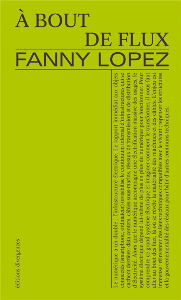 A BOUT DE FLUX - LOPEZ FANNY - DIVERGENCES