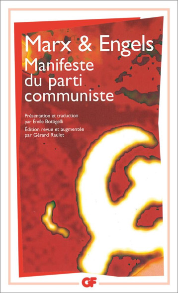 MANIFESTE DU PARTI COMMUNISTE - ENGELS FRIEDRICH - FLAMMARION