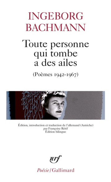 TOUTE PERSONNE QUI TOMBE A DES AILES - BACHMANN INGEBORG - Gallimard