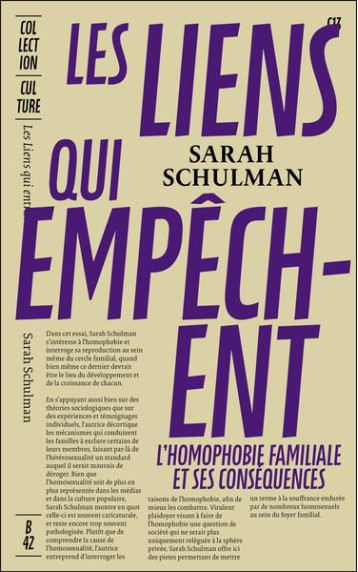 LES LIENS QUI EMPECHENT : L'HOMOPHOBIE FAMILIALE ET SES CONSEQUENCES - SCHULMAN SARAH - PLUME APP