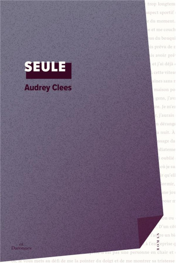 SEULE - CLEES AUDREY - BOOKS ON DEMAND