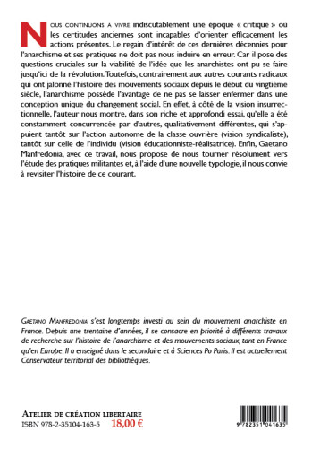 Anarchisme et changement social - MANFREDONIA Gaetano - ACL