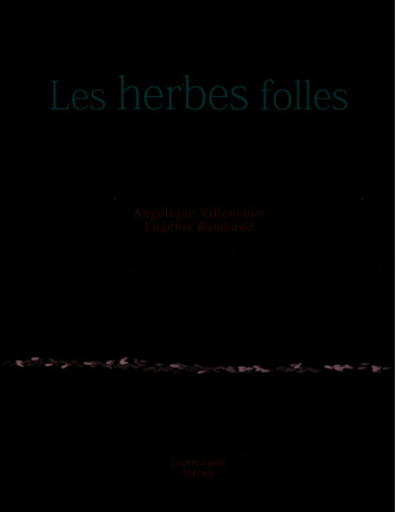 Les herbes folles - Villeneuve Angélique, RAMBAUD Eugénie, HAJI Golan - PORT A JAUNI