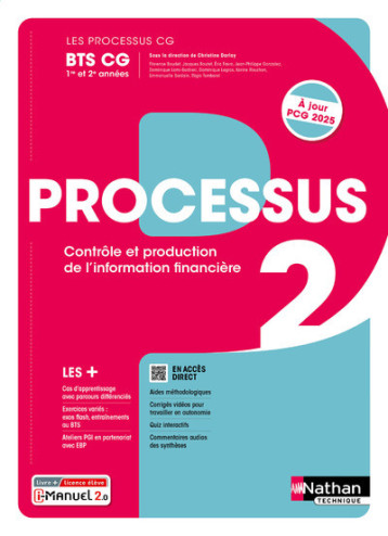 Les processus BTS CG - Processus 2 BTS CG 1ère et 2ème années - 2024 - Manuel - élève - + iManuel - Christine Darlay, Florence Boudet, Jacques Boutet, Eric Favro, Jean-Philippe Gonzalez, Dominique Lami-Barbieri, Dominique Legros, Karine Rouchon, Emmanuell