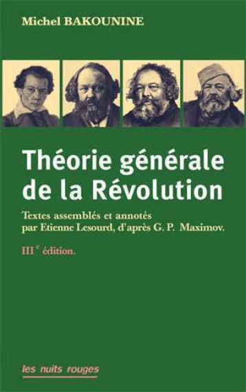 Théorie générale de la révolution (NED 2019) - Michel Bakounine - NUITS ROUGES