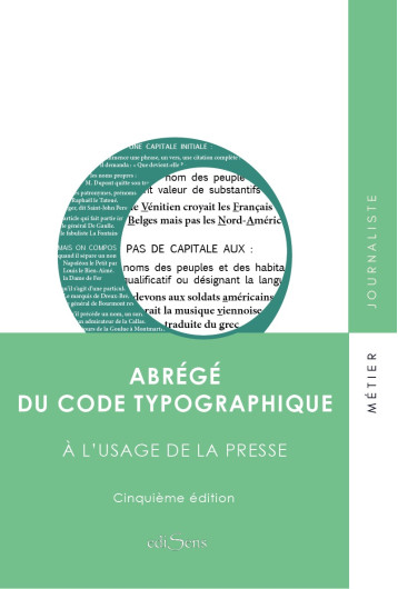 Abrégé du code typographique -  Collectif - EDISENS