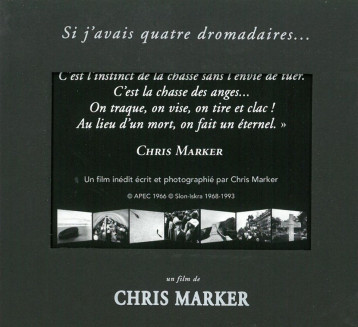 SI J'AVAIS QUATRE DROMADAIRES/DVD - MARKER CHRIS - MUTINS PANGEE