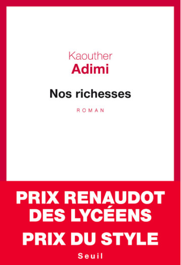 NOS RICHESSES - ADIMI KAOUTHER - SEUIL