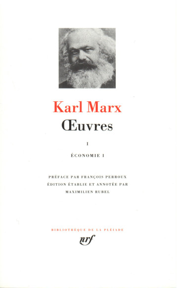 OEUVRES T1 - MARX KARL - GALLIMARD