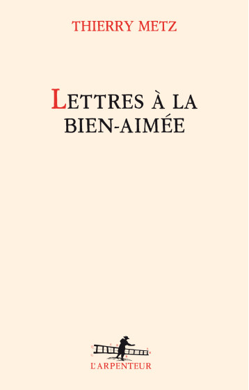 LETTRES A LA BIEN-AIMEE - METZ THIERRY - GALLIMARD