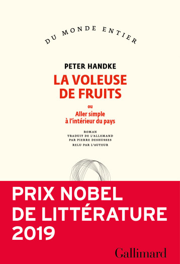 LA VOLEUSE DE FRUITS - HANDKE PETER - GALLIMARD