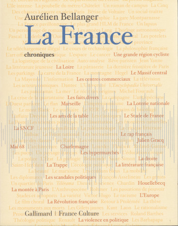 LA FRANCE, CHRONIQUES - BELLANGER AURELIEN - GALLIMARD