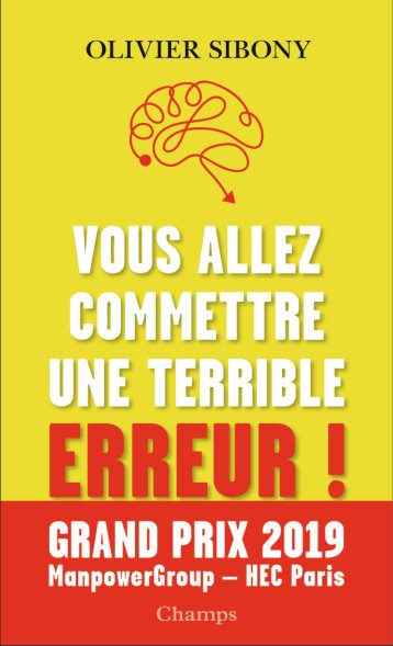 VOUS ALLEZ COMMETTRE UNE TERRIBLE ERREUR - SIBONY OLIVIER - FLAMMARION