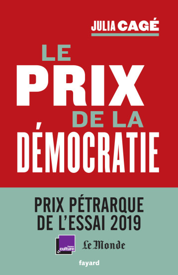 LE PRIX DE LA DEMOCRATIE - CAGE JULIA - FAYARD