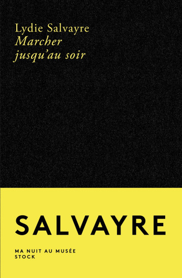 MARCHER JUSQU'AU SOIR - SALVAYRE LYDIE - STOCK