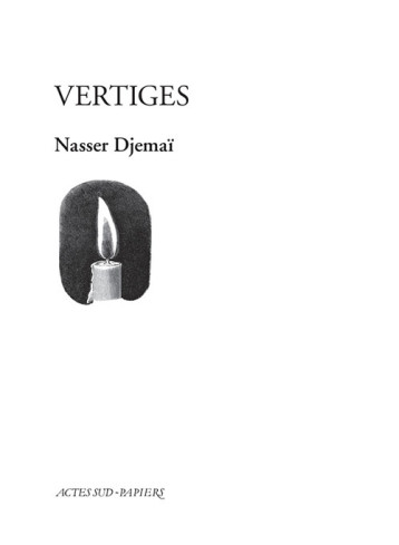 VERTIGES - DJEMAI NASSER - ACTES SUD