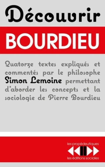 DECOUVRIR BOURDIEU - LEMOINE SIMON - SOCIALES