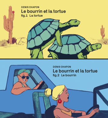 LE GROS BOURRIN ET LA TORTUE - FLIP BOOK - CHAPON DENIS - FLBLB