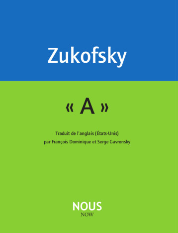 "A" - Louis Zukofsky - NOUS