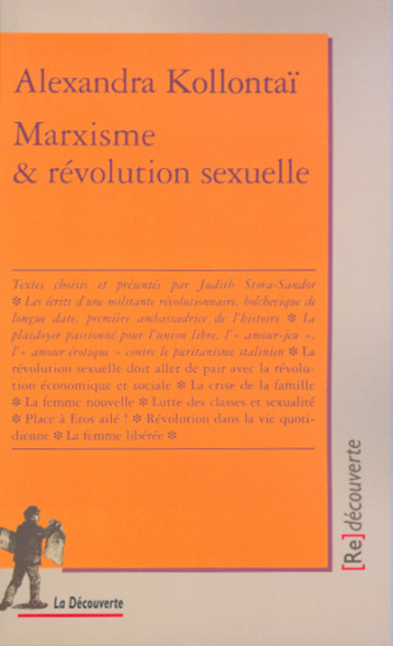 Marxisme et révolution sexuelle - Alexandra Kollontai - LA DECOUVERTE