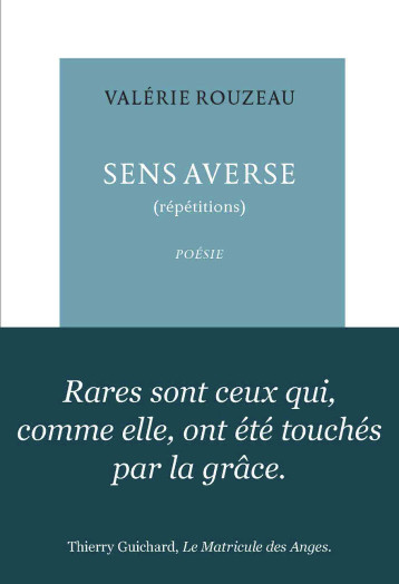 Sens averse - Valérie Rouzeau - TABLE RONDE