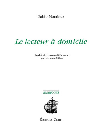 Le lecteur à domicile - Fabio Morabito - CORTI